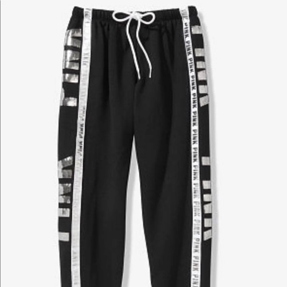 Vs pink sequin bling cozy pullover bling classic pant rare last set - Picture 11 of 15
